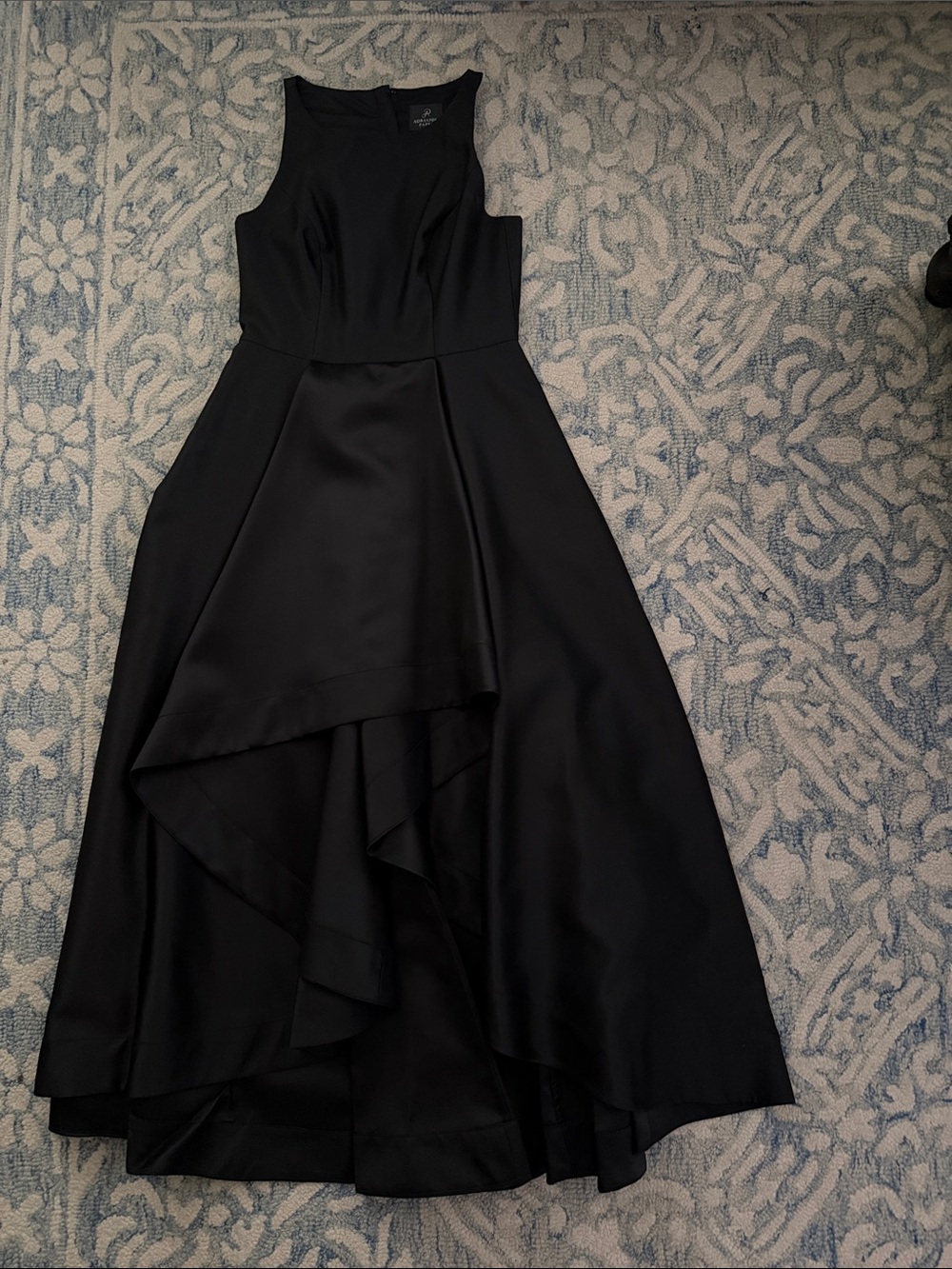 Adrianna Papell Black High-Low Sleeveless Evening Dress